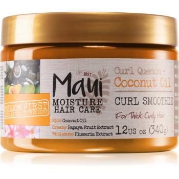 Maui Moisture Curl Quench + Coconut Oil masca pentru par ondulat si cret 340 g