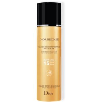 DIOR Dior Bronze Oil in Mist ulei cu protectie solara pentru piele si par Spray SPF 15 125 ml