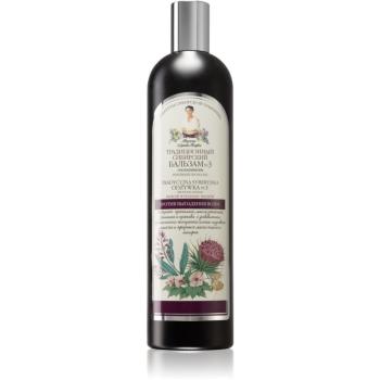 Babushka Agafia Traditional Siberian Burdock Propolis balsam impotriva caderii parului 550 ml