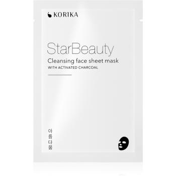 KORIKA StarBeauty mască textilă purificatoare, cu cărbune activ 15 g