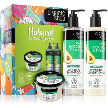 Organic Shop Natural Hair Care & Regeneration set cadou (pentru păr)