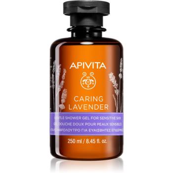 Apivita Caring Lavender gel de duș mătăsos pentru piele sensibila 250 ml