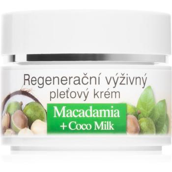 Bione Cosmetics Macadamia + Coco Milk crema de fata regeneratoare nutritie si hidratare 51 ml