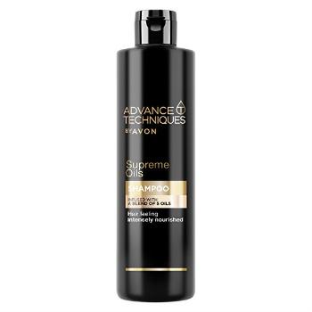 Avon Șampon hrănitor intensiv cu uleiuri de lux pentru toate tipurile de păr Advanced Techniques Supreme Oils (Shampoo) 400 ml
