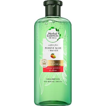 Herbal Essence Șampon pentru păr uscat și vopsit Potent Aloe + Mango (Color Protect &amp; Shine Shampoo) 380 ml