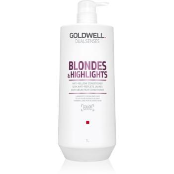Goldwell Dualsenses Blondes & Highlights balsam pentru păr blond neutralizeaza tonurile de galben 1000 ml