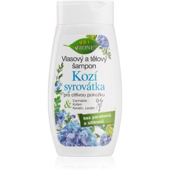 Bione Cosmetics Kozí Syrovátka gel de duș și șampon pentru piele sensibila 260 ml