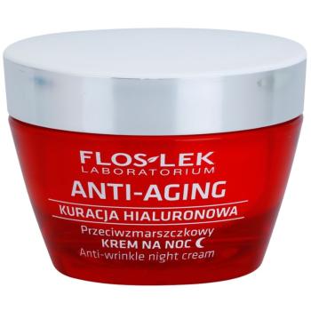 FlosLek Laboratorium Anti-Aging Hyaluronic Therapy crema de noapte hidratanta cu efect antirid 50 ml