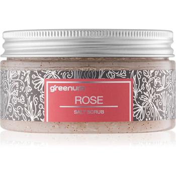 Greenum Salt Scrub sare pentru exfoliere pentru corp cu parfum Rose 320 g