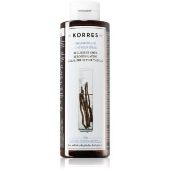 Korres Liquorice and Urtica șampon pentru păr gras 250 ml