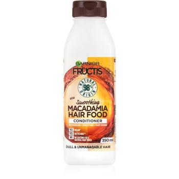 Garnier Fructis Macadamia Hair Food balsam cu efect de netezire pentru par uscat si indisciplinat 350 ml