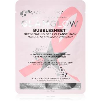 Glamglow Bubblesheet mască textilă purificatoare, cu cărbune activ pentru o piele mai luminoasa 1 buc
