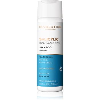 Revolution Haircare Skinification Salicylic sampon pentru curatare pentru par si scalp gras 250 ml