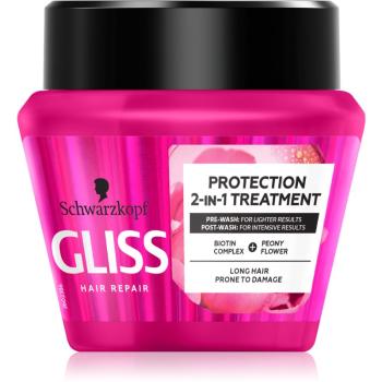 Schwarzkopf Gliss Protection 2-IN-Treatment masca pentru regenerare pentru păr lung 300 ml