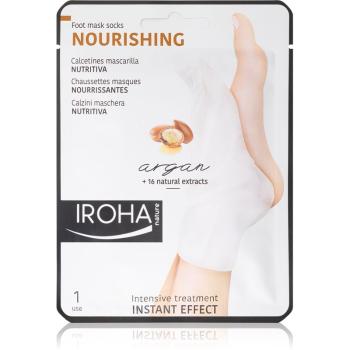 Iroha Nourishing Argan mască regeneratoare pentru picioare și unghii