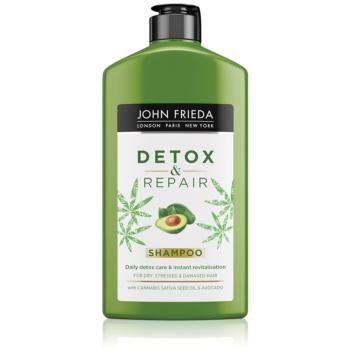 John Frieda Detox & Repair șampon detoxifiant pentru curățare pentru par deteriorat 250 ml