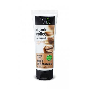 Organic Shop Peeling delicat pentru piele Cafea și schizandra 75 ml