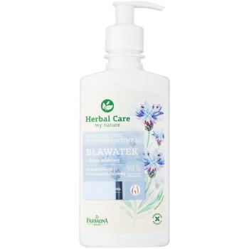 Farmona Herbal Care Cornflower gel calmant pentru igiena intima pentru piele sensibila si iritata 330 ml