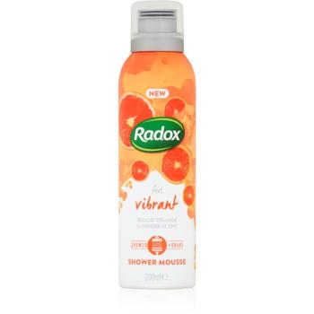 Radox Feel Vibrant spumă de duș pentru îngrijire Blood Orange & Ginger Scent 200 ml