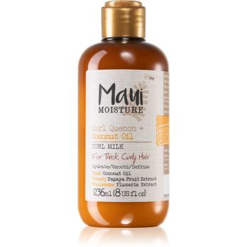 Maui Moisture Curl Quench + Coconut Oil lapte hidratant pentru par ondulat si cret 236 ml