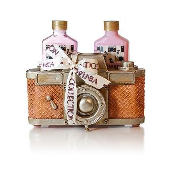 Lady Cotton Set de produse cosmetice pentru corp Strawberry Camera (Bath Set Camera)