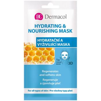 Dermacol Hydrating & Nourishing Mask mască hrănitoare și hidratantă 3D 15 ml