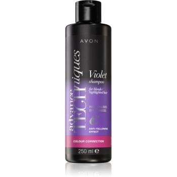 Avon Advance Techniques Colour Correction sampon violet pentru parul blond cu suvite 250 ml