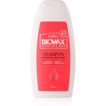 L’biotica Biovax Opuntia Oil & Mango sampon pentru regenerare pentru par deteriorat 200 ml