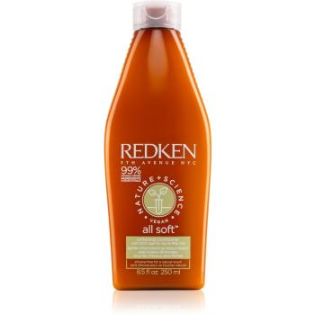 Redken Nature+Science All Soft balsam hidratant pentru păr uscat și deteriorat fără silicon 250 ml