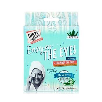 Dirty Works Mască pentru ochi și zona ochilor Easy On The Eyes(Cucumber Eye Pads) 10 x 8 ml